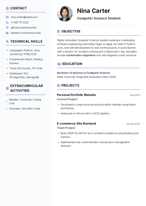 Preview of Student